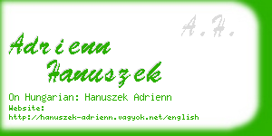 adrienn hanuszek business card